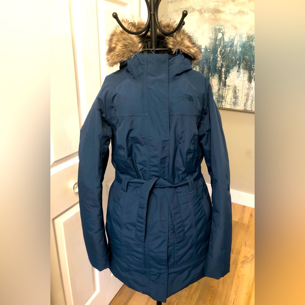Ladies Teal The North Face Parka